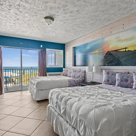 Oceanfront Inn Room #16- Ocean View Balcony 2 Full Beds